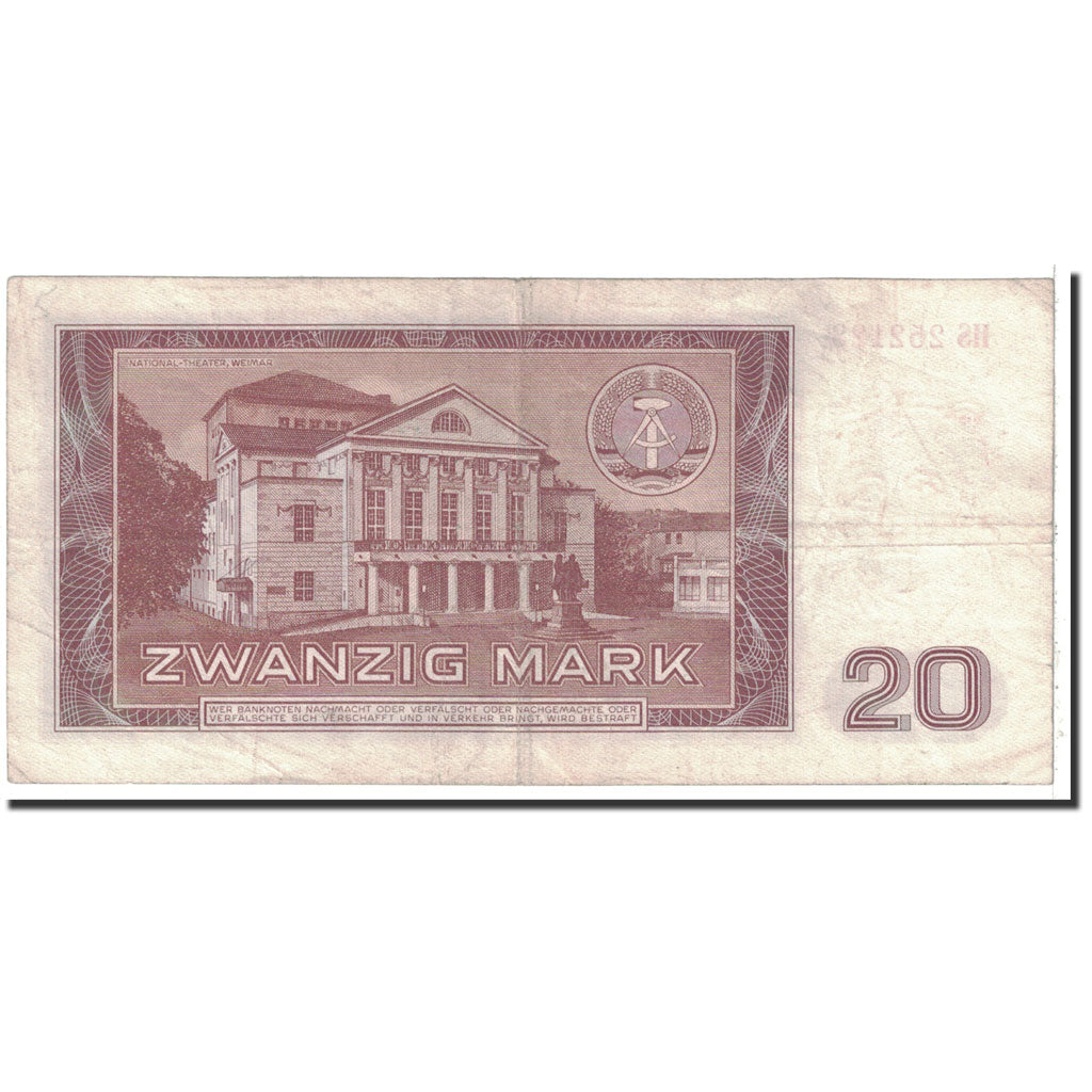 Banknote, Germany - Democratic Republic, 20 Mark, 1964, Undated, KM:24a