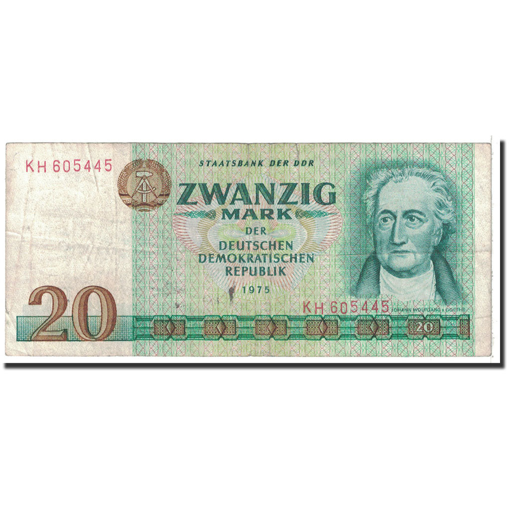 Banknote, Germany - Democratic Republic, 20 Mark, 1975, Undated, KM:29a