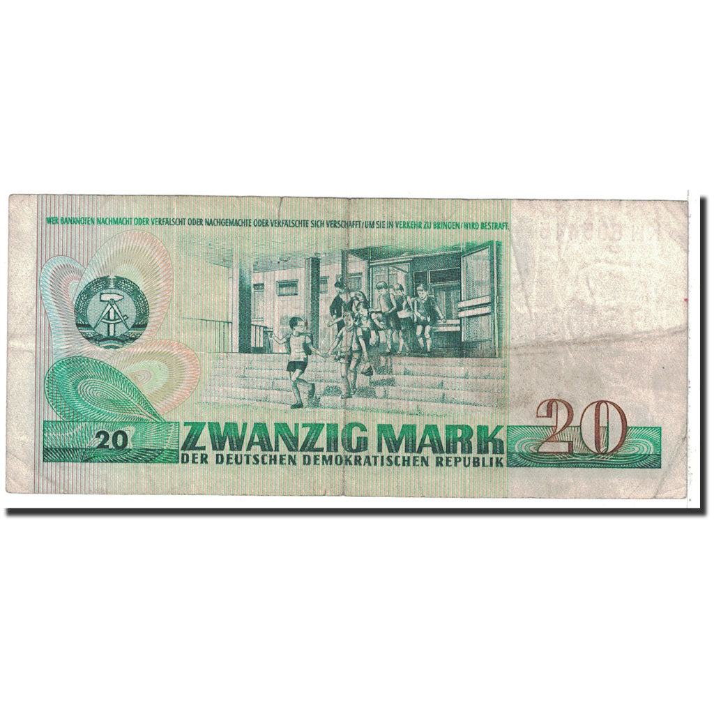 Banknote, Germany - Democratic Republic, 20 Mark, 1975, Undated, KM:29a