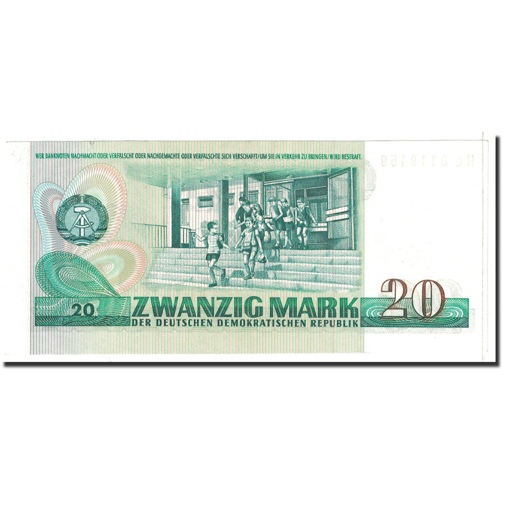Banknote, Germany - Democratic Republic, 20 Mark, 1975, Undated, KM:29b, UNC(63)