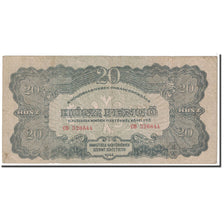 Banknote, Hungary, 20 Pengö, 1944, Undated, KM:M6b, VF(20-25)