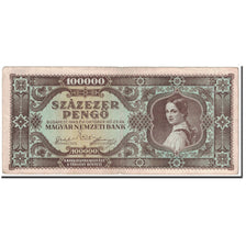 Banknote, Hungary, 100,000 Pengö, 1945, 1945-10-23, KM:121a, VF(30-35)