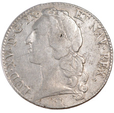 FRANCE, Ecu, 1752, Nantes, VF(30-35), Silver, Gadoury #322, 29.10