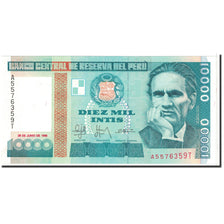 Banknote, Peru, 10,000 Intis, 1988, 1988-06-28, KM:140, UNC(63)