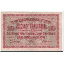 Banknote, Germany, 10 Rubel, 1916, 1916-04-17, KM:R124, VF(20-25)