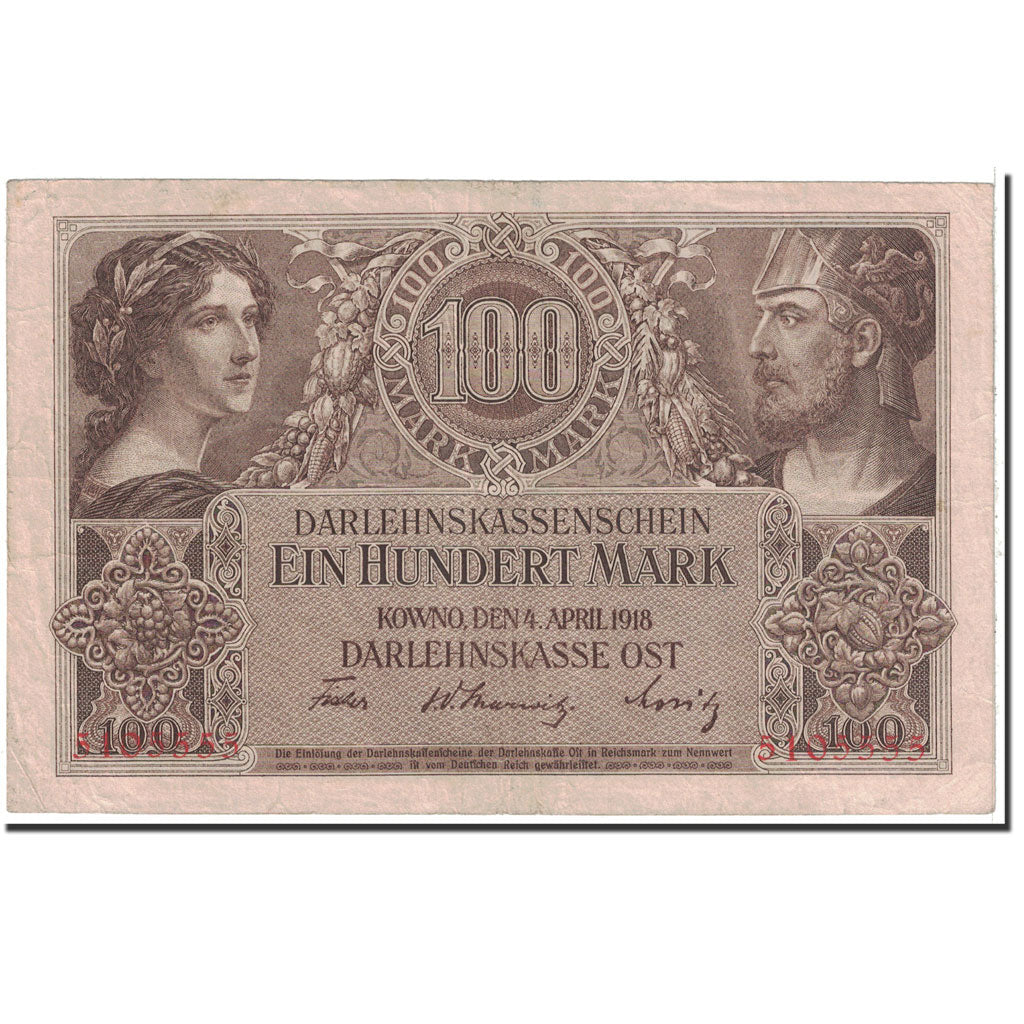 Banknote, Germany, 100 Mark, 1918, 1918-04-04, KM:R133, EF(40-45)