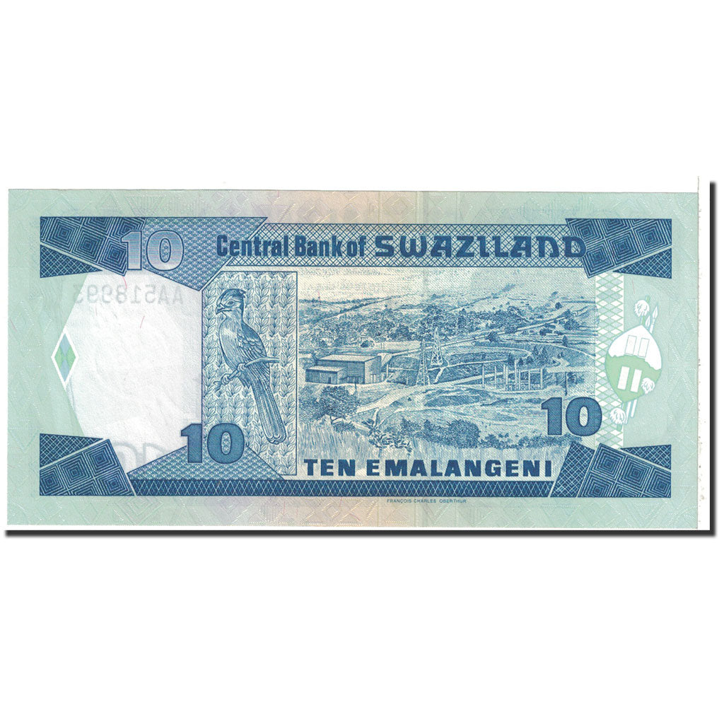 Geldschein, Swaziland, 10 Emalangeni, 1995, Undated, KM:24a, UNZ-