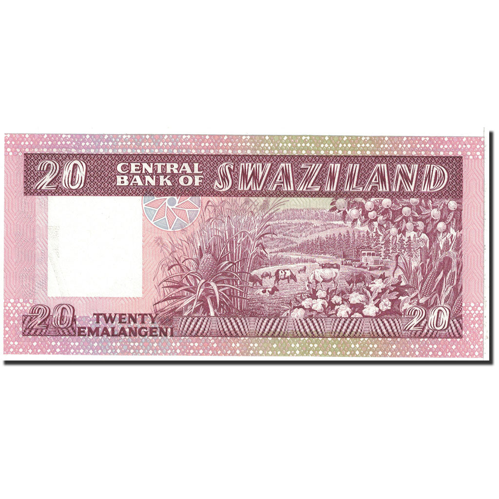 Banknote, Swaziland, 20 Emalangeni, 1985, Undated, KM:11b, UNC(64)