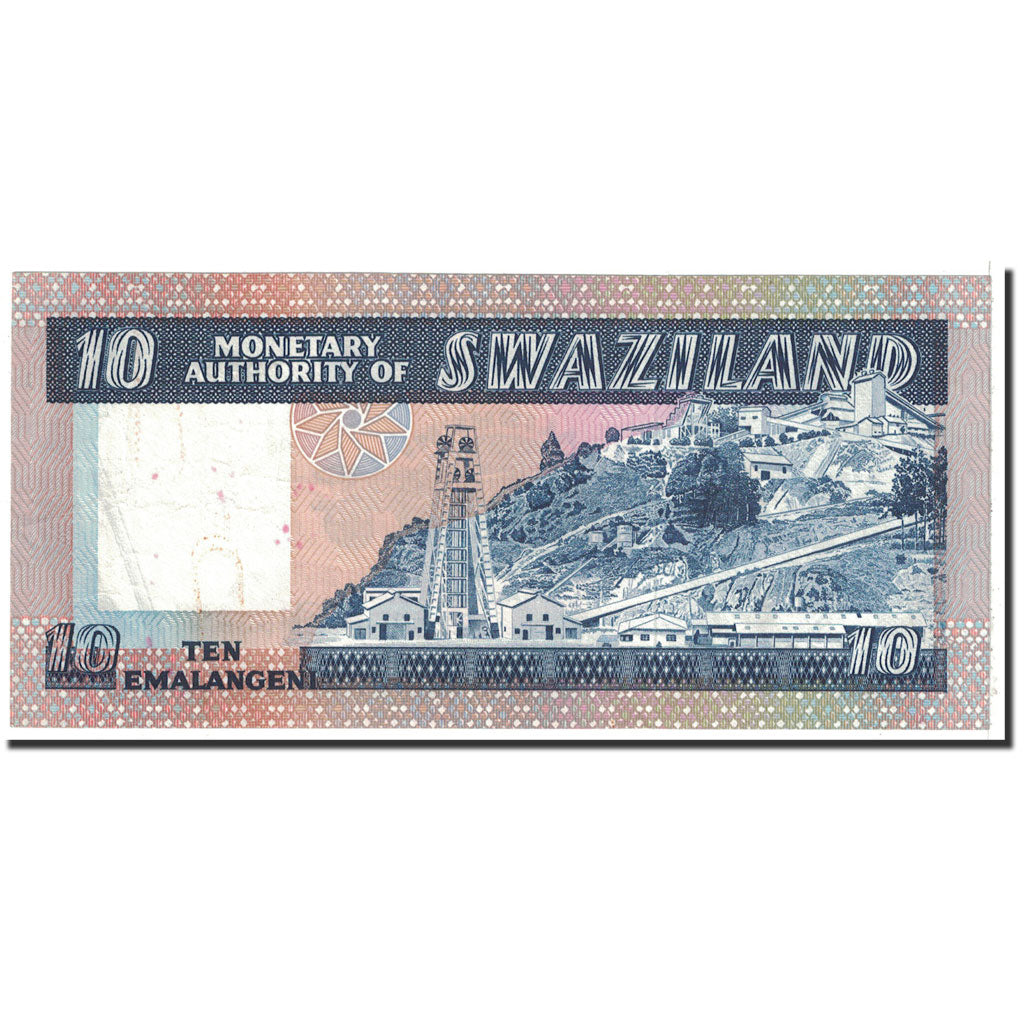 Banknote, Swaziland, 10 Emalangeni, 1974, Undated, KM:4a, AU(55-58)