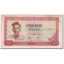 Banknote, Guinea, 50 Sylis, 1980, Undated, KM:25a, VF(20-25)