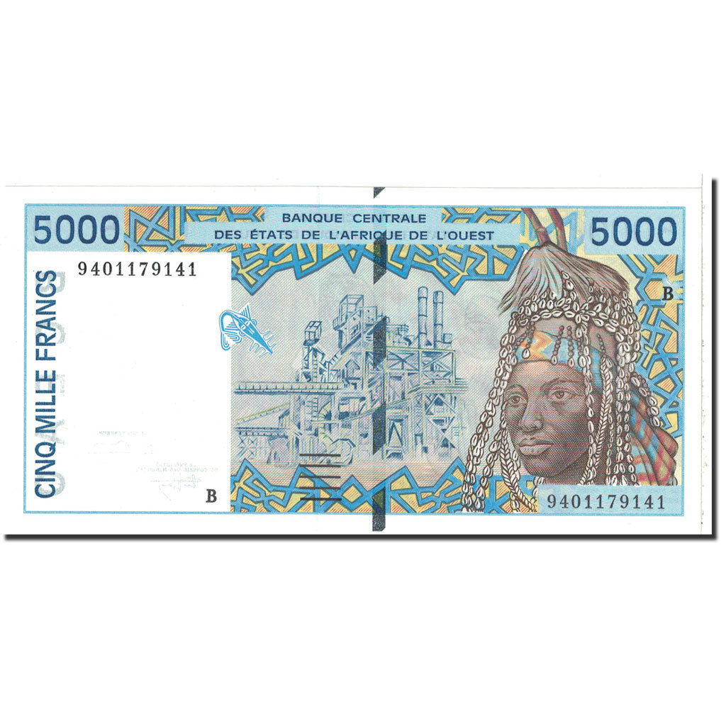 Banknote, West African States, 5000 Francs, 1994, Undated, KM:213Bc, UNC(65-70)