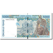 Billet, West African States, 5000 Francs, 1994, Undated, KM:213Bc, NEUF