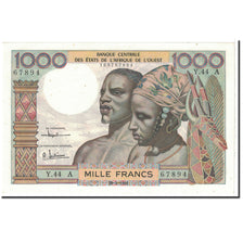 Billet, West African States, 1000 Francs, 1961, 1961-03-20, KM:103Ac, SUP+