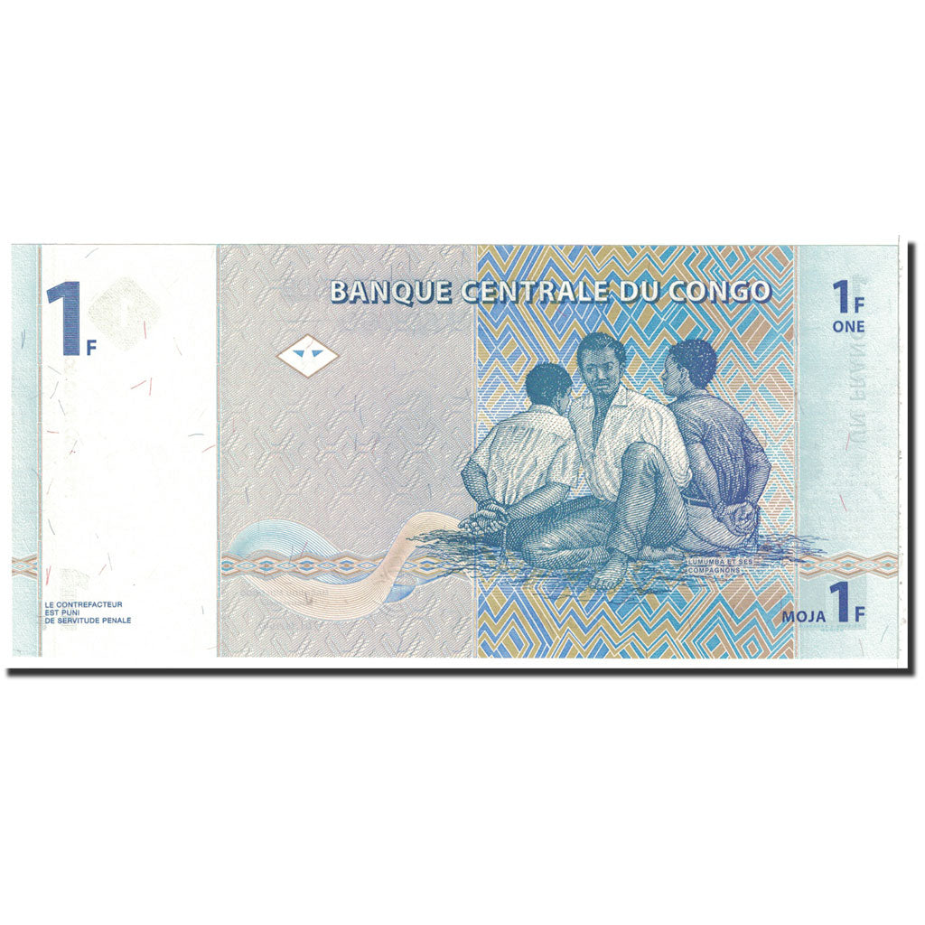Banknote, Congo Democratic Republic, 1 Franc, 1997, 1997-11-01, KM:85a