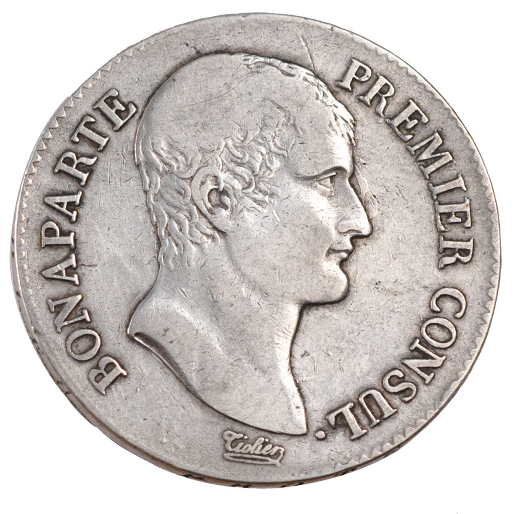 FRANCE, 5 Francs, 1802, Paris, VF(20-25), Silver, Gadoury #577, 24.70