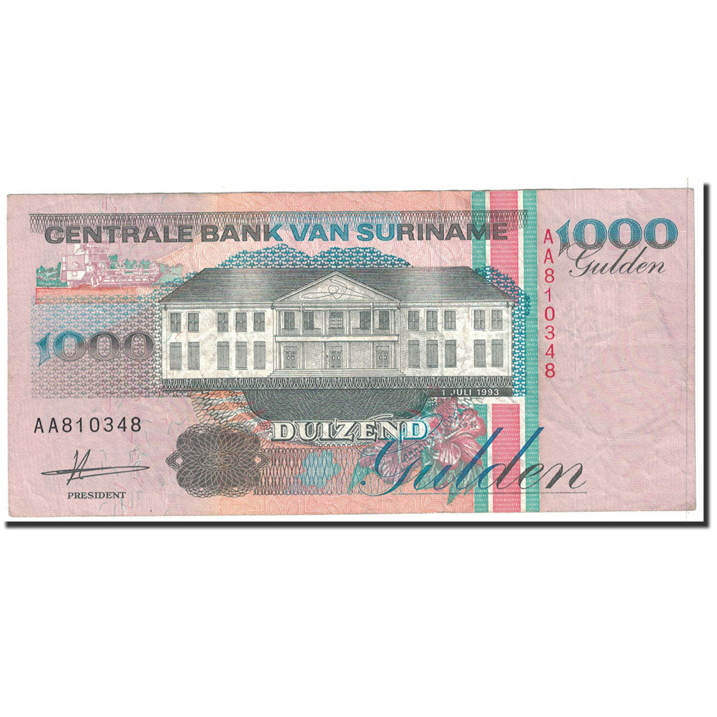Banknote, Surinam, 1000 Gulden, 1993, 1993-07-01, KM:141a, EF(40-45)