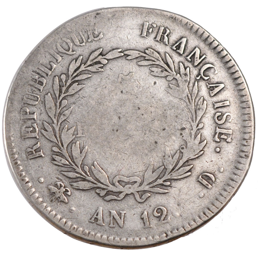 FRANCE, 5 Francs, 1803, Lyons, F(12-15), Silver, Gadoury #577, 24.20