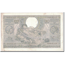 Billet, Belgique, 100 Francs-20 Belgas, 1938, 1938-12-20, KM:107, TTB