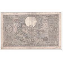 Banknote, Belgium, 100 Francs-20 Belgas, 1936, 1936-12-22, KM:107, VF(30-35)