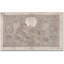 Billet, Belgique, 100 Francs-20 Belgas, 1936, 1936-11-09, KM:107, TB