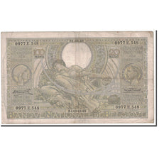 Banknote, Belgium, 100 Francs-20 Belgas, 1934, 1934-03-01, KM:107, VF(30-35)