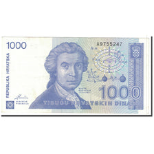 Billete, 1000 Dinara, 1991, Croacia, 1991-10-08, KM:22a, EBC