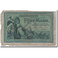 Banknote, Germany, 5 Mark, 1904, 1904-10-31, KM:8b, VG(8-10)