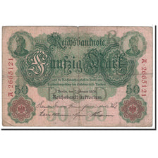 Banconote, Germania, 50 Mark, 1908, 1908-02-07, KM:32, MB