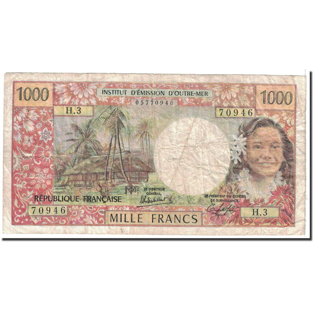 Banknote, New Caledonia, 1000 Francs, 1983, Undated, KM:64b, VF(20-25)