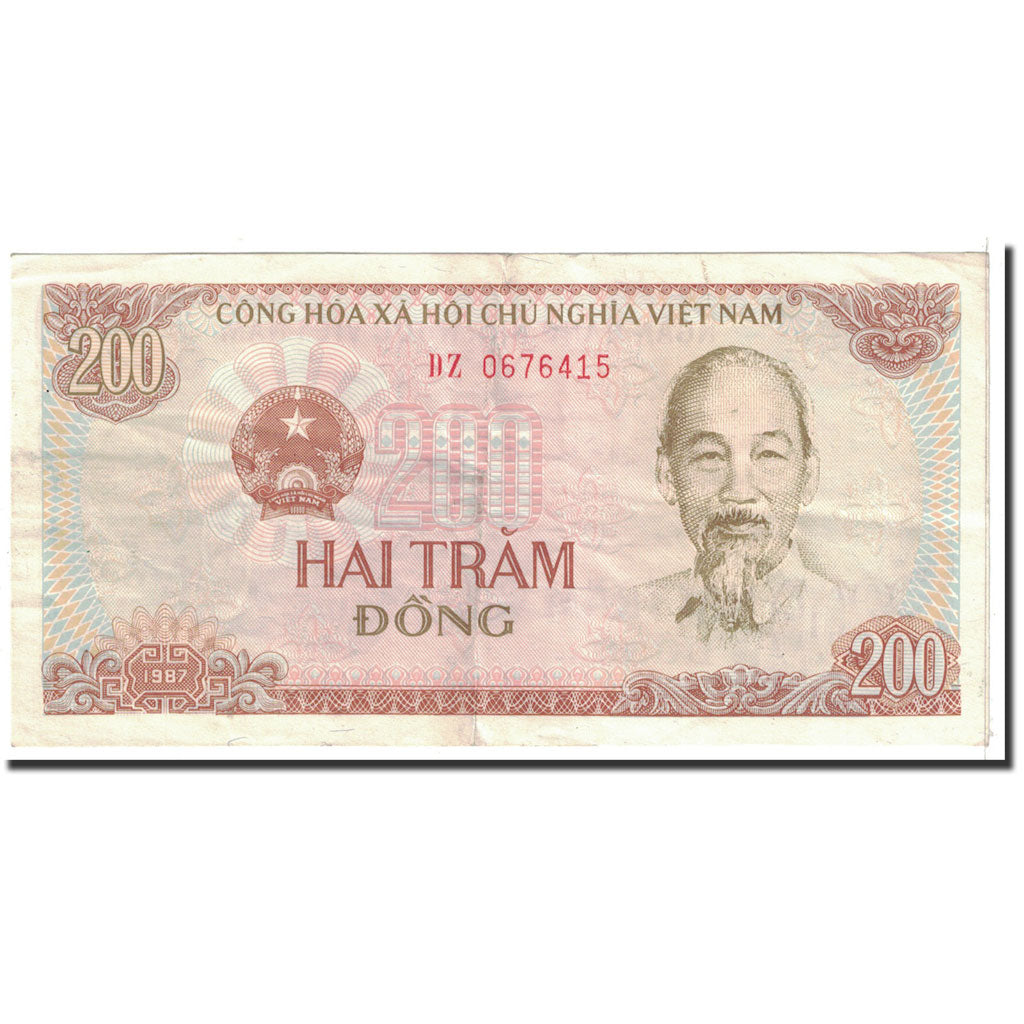 Banknote, Vietnam, 200 D<ox>ng, 1987, Undated, KM:100a, EF(40-45)