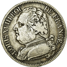 Munten, Frankrijk, Louis XVIII, Louis XVIII, 5 Francs, 1814, Perpignan, ZF+