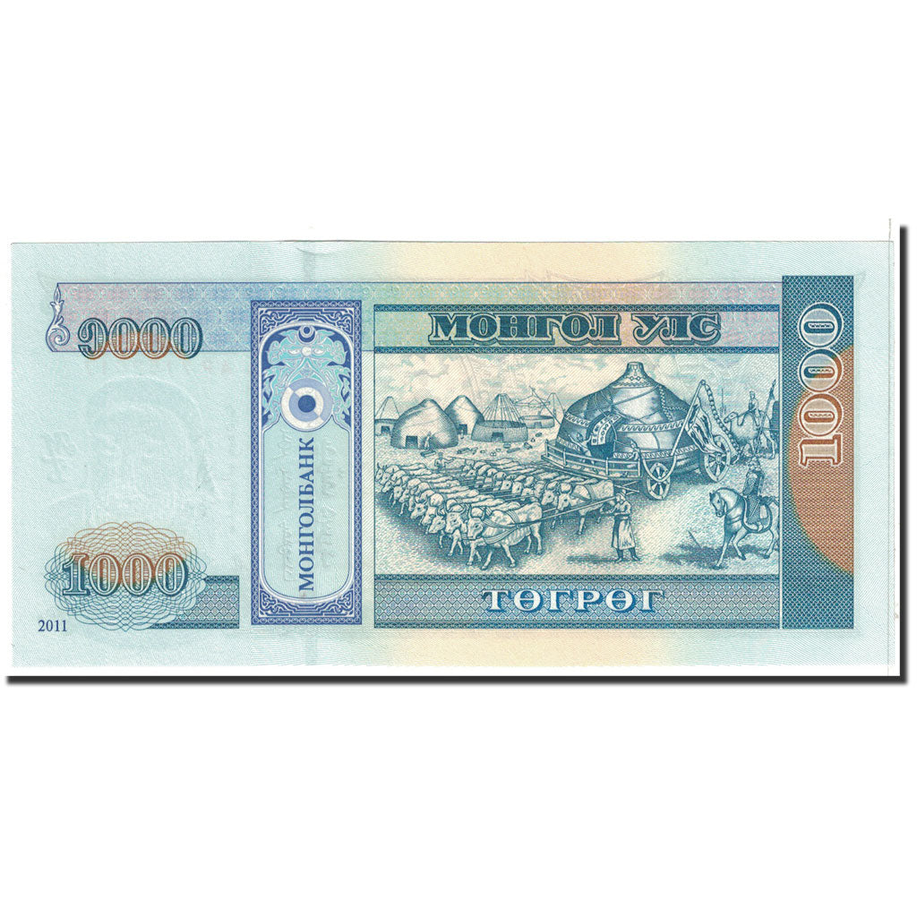 Billet, Mongolie, 1000 Tugrik, 2011, Undated, KM:67c, SPL