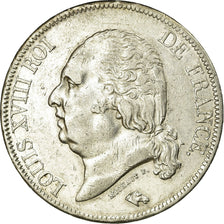Coin, France, Louis XVIII, Louis XVIII, 5 Francs, 1817, Paris, AU(50-53)