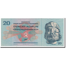 Banknote, Czechoslovakia, 20 Korun, 1970, KM:92, UNC(65-70)