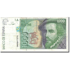 Billet, Espagne, 1000 Pesetas, 1992, 1992-10-12, KM:163, TTB