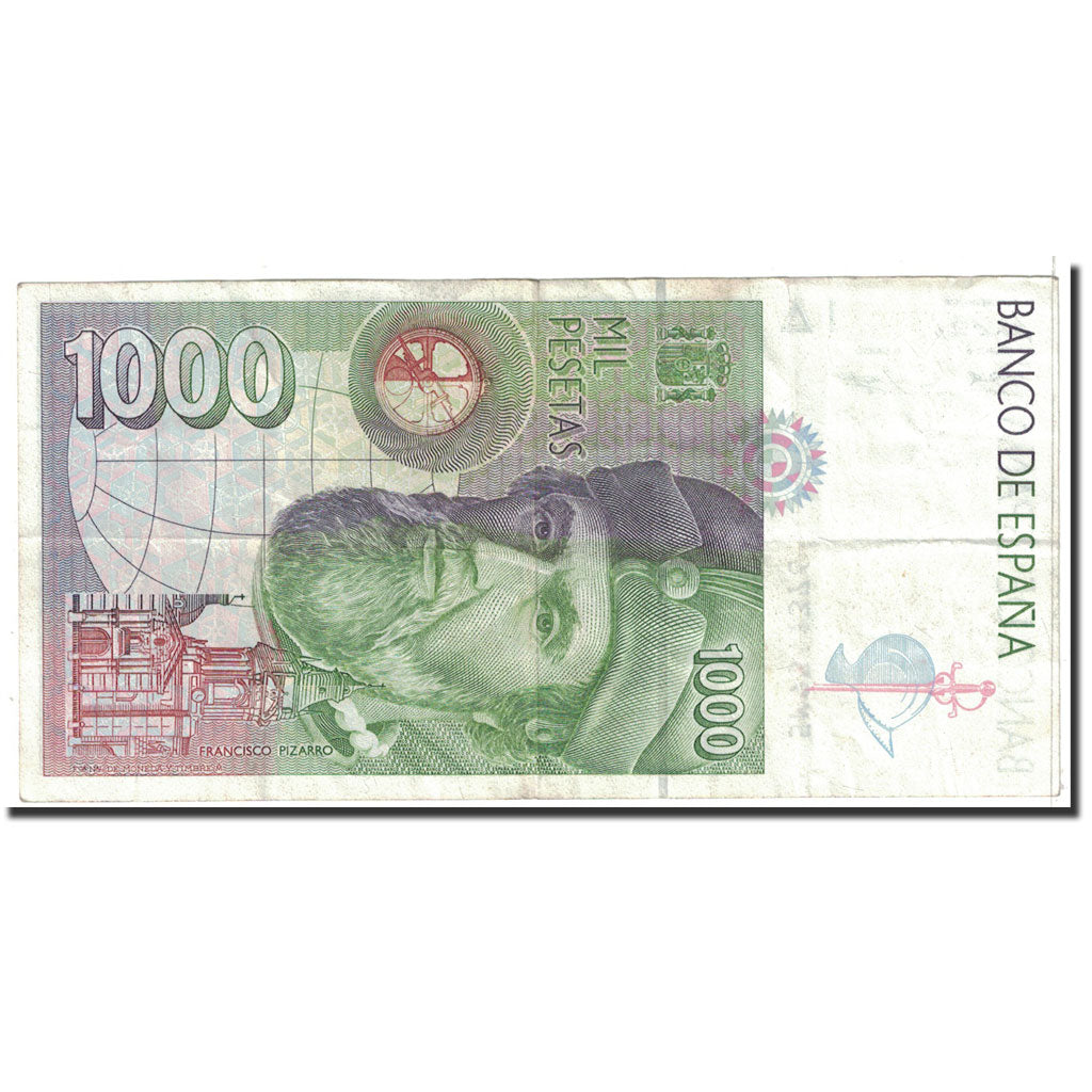 Billet, Espagne, 1000 Pesetas, 1992, 1992-10-12, KM:163, TTB