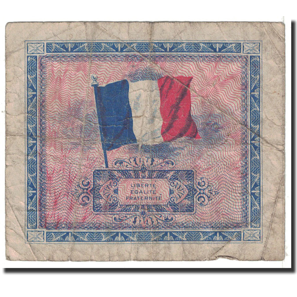 France, 2 Francs, 1944, VF(20-25), Fayette:16.1, KM:114a