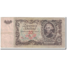 Banknote, Austria, 20 Schilling, 1950, 1950-01-02, KM:129a, VF(20-25)
