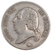 FRANCE, Louis XVIII, 5 Francs, 1824, Paris, KM #711.1, VF(30-35), Silver,...
