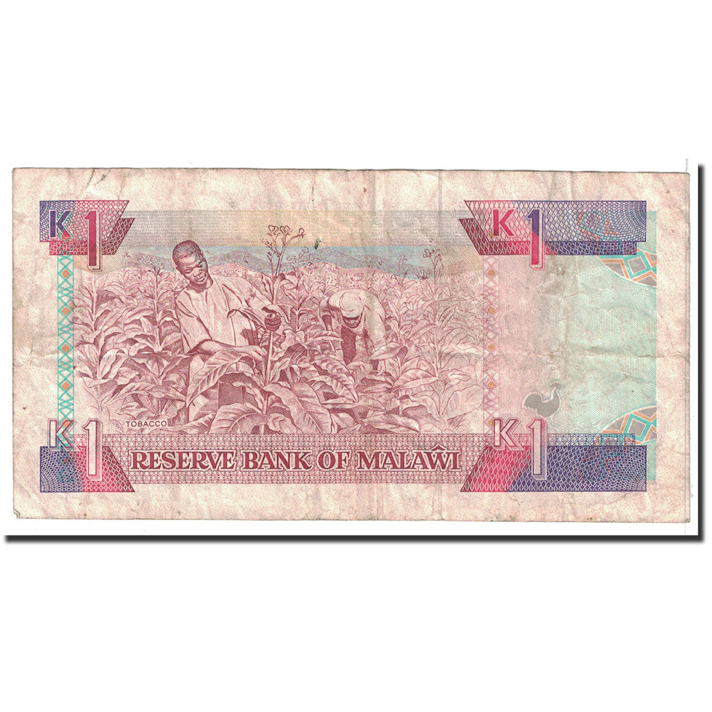 Banknote, Malawi, 1 Kwacha, 1990, 1990-12-01, KM:23a, VF(20-25)