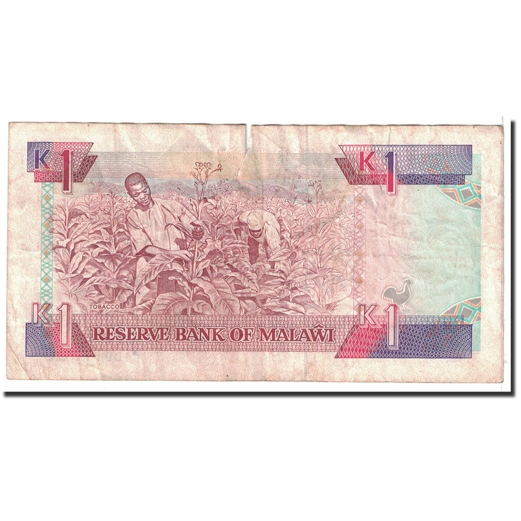 Banknote, Malawi, 1 Kwacha, 1990, 1990-12-01, KM:23a, VF(20-25)
