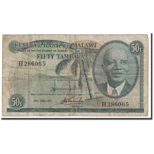 Banknote, Malawi, 50 Tambala, 1974, 1974-06-30, KM:9b, VG(8-10)
