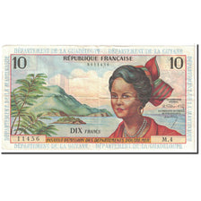 Biljet, Franse Antillen, 10 Francs, 1964, KM:8a, TTB