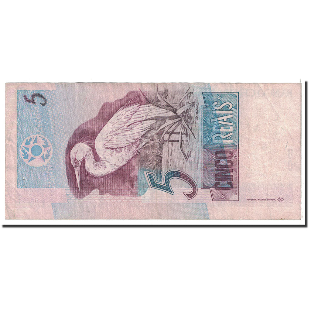 Banknote, Brazil, 5 Reais, 1997, KM:244Ae, VF(20-25)