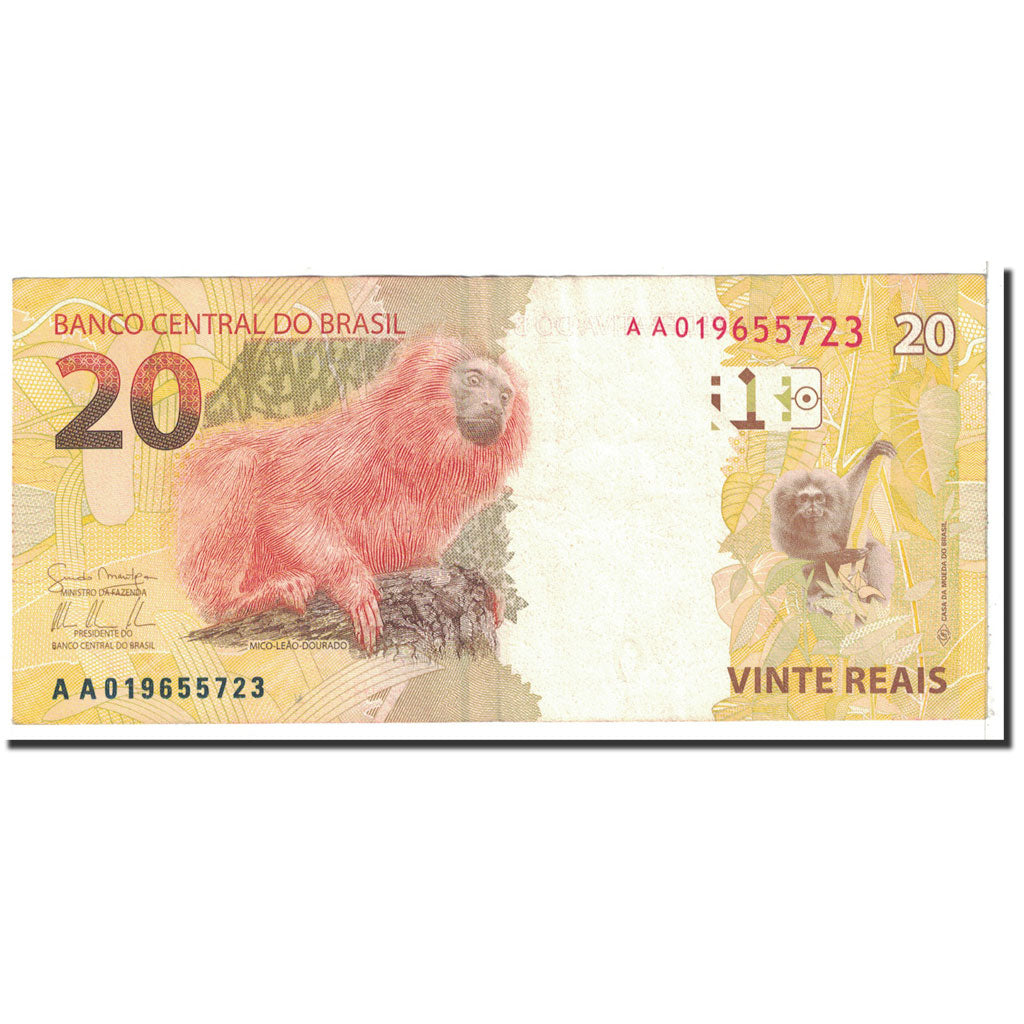 Banknote, Brazil, 20 Reais, 2010, KM:254, AU(50-53)