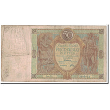 Billet, Pologne, 50 Zlotych, 1929, 1929-09-01, KM:71, B