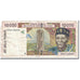 Billet, West African States, 10,000 Francs, 1995, KM:714Kf, TB