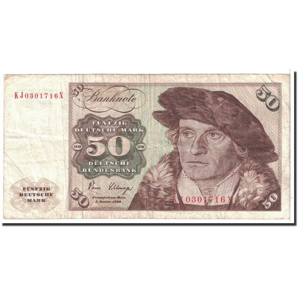 Banknote, GERMANY - FEDERAL REPUBLIC, 50 Deutsche Mark, 1980, 1980-01-02