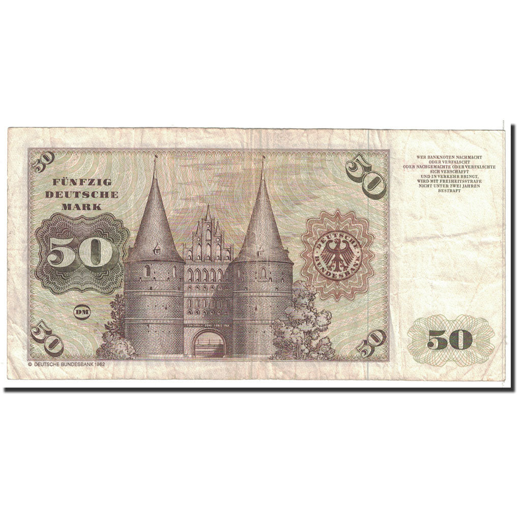 Banknote, GERMANY - FEDERAL REPUBLIC, 50 Deutsche Mark, 1980, 1980-01-02