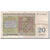 Billete, 20 Francs, 1950, Bélgica, 1950-07-01, KM:132a, BC+